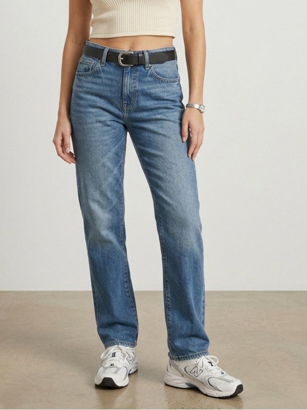 Pistola Issa Mid Rise Relaxed Straight Jeans Sorensen 25